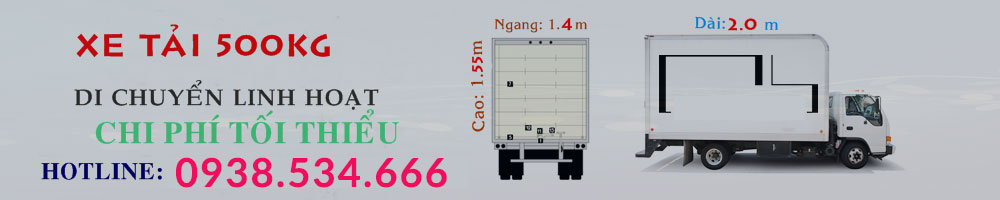 Xe tải chở hàng giá rẻ tại TPHCM – 0938.534.666