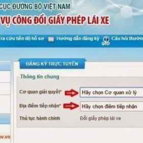 Hướng dẫn thủ tục đổi giấy phép lái xe mẫu mới qua mạng internet