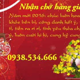 Nhận chở hàng giá rẻ chúc mừng năm mới 2016